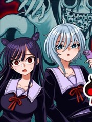 影视影院漫画题材图鉴插图，墨黑网点与分镜格涂鸦